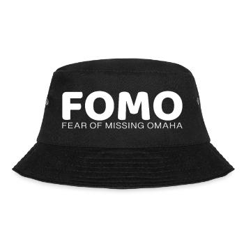 FOMO: Fear of Missing Omaha - Bucket Hat - Schwarz - Vorne