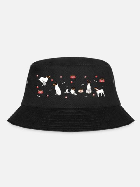 Panorama_Terrier - Bucket Hat - Schwarz
