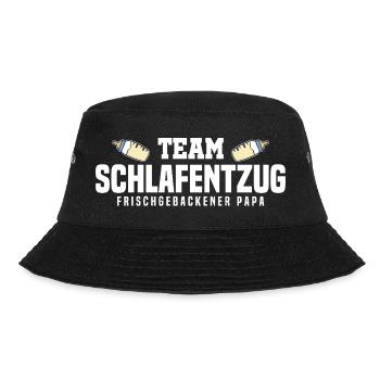 Team Schlafentzug Frischgebackener Papa - Bucket Hat - Schwarz - Vorne