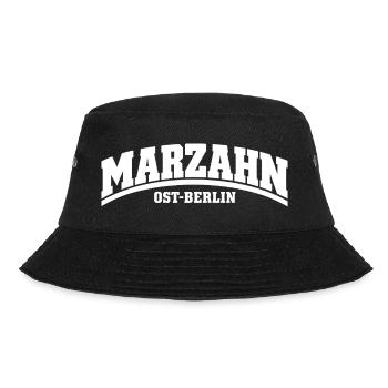 Marzahn - Ost-Berlin - Bezirk - Deutschland - Bucket Hat - Schwarz - Vorne