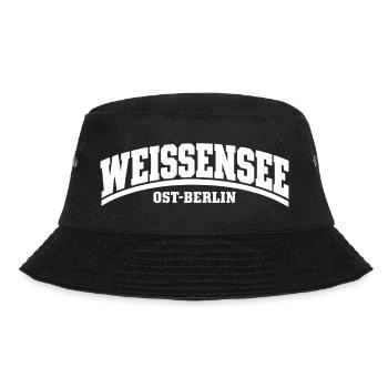 Weißensee - Ost-Berlin - Bezirk - Deutschland - Bucket Hat - Schwarz - Vorne