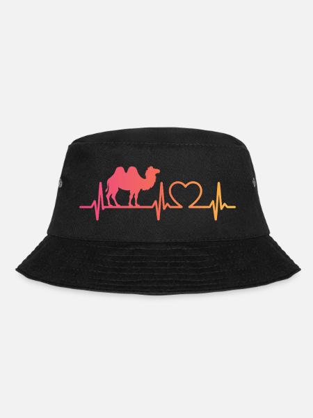 kamel herzschlag - Bucket Hat - Schwarz