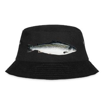 Lachs - Bucket Hat - Schwarz - Vorne - Lela (165cm)