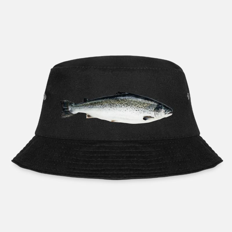 Lachs - Bucket Hat - Schwarz