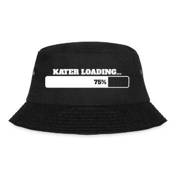 Herren Shirt mit Spruch KATER LOADING - Bucket Hat - Schwarz - Vorne - Lela (165cm)