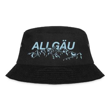 Allgäuer Berge - Bucket Hat - Schwarz - Vorne - Lela (165cm)