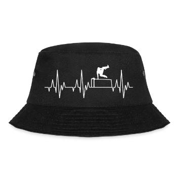 Heartbeat ECG Le Parkour Freerunning Freerunner - Bucket Hat - black - Front - Lela (165cm)