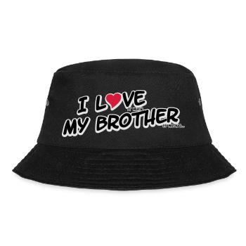 I LOVE it when MY BROTHER is wrong - Bucket Hat - Schwarz - Vorne - Lela (165cm)