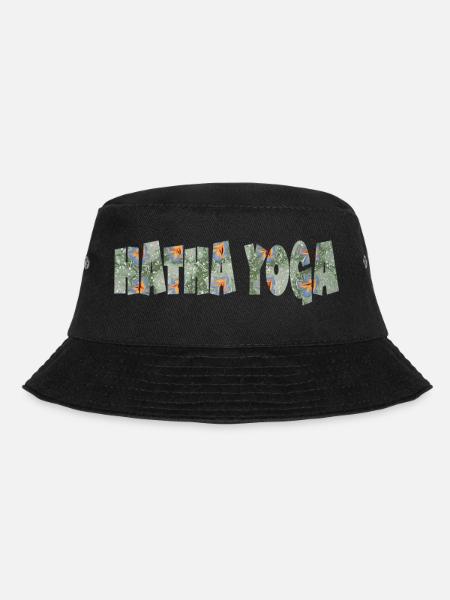 hatha yoga schriftzug e 211 - Bucket Hat - Schwarz