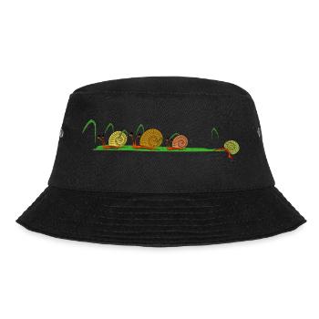Schneckentrail - Bucket Hat - Schwarz - Vorne - Lela (165cm)