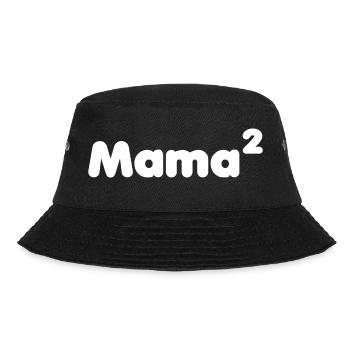 Mama hoch 2 - Bucket Hat - Schwarz - Vorne - Lela (165cm)