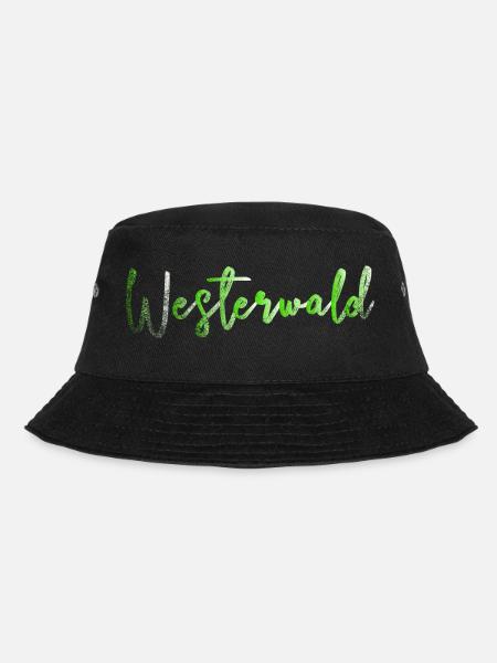 Westerwald Pfalz Geschenkidee Geburtstag Wandern - Bucket Hat - Schwarz
