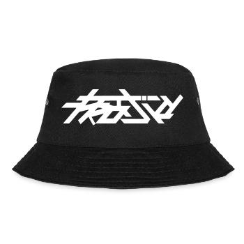 only text white - Bucket Hat - black - Front - Lela (165cm)