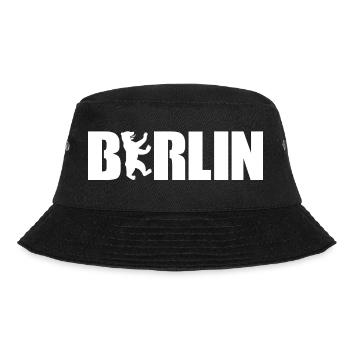 Berliner Bär - Bucket Hat - Schwarz - Vorne - Lela (165cm)