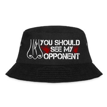 You Should See My Opponent Nase Gebrochen Nasen OP - Bucket Hat - Schwarz - Vorne - Lela (165cm)