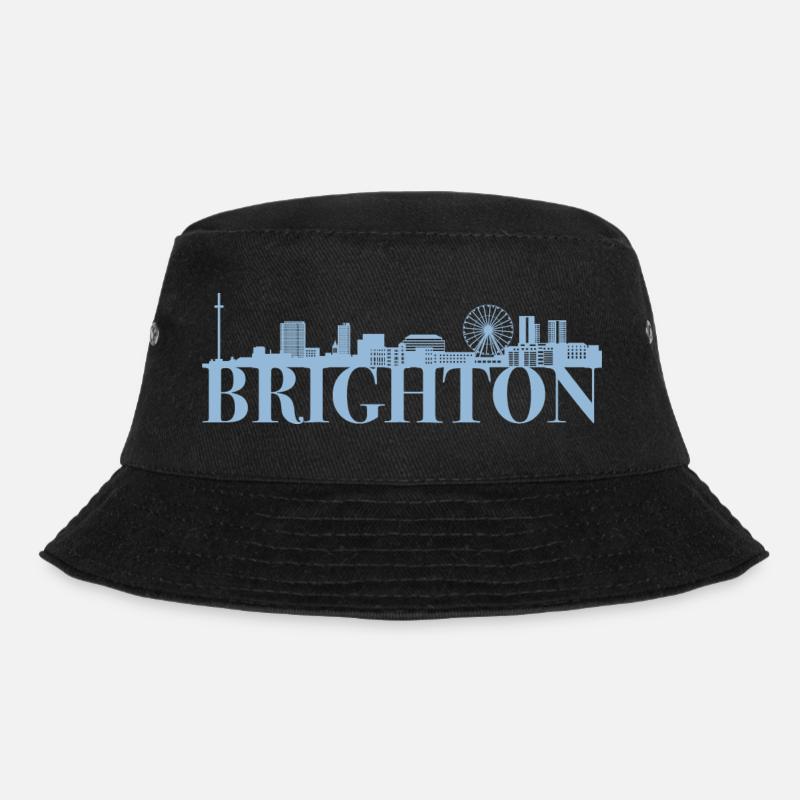 Brighton England Skyline Geschenk Idee UK - Bucket Hat - Schwarz