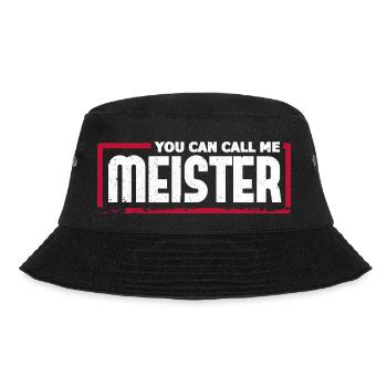 You can call me Meister Design für einen - Bucket Hat - Schwarz - Vorne - Lela (165cm)