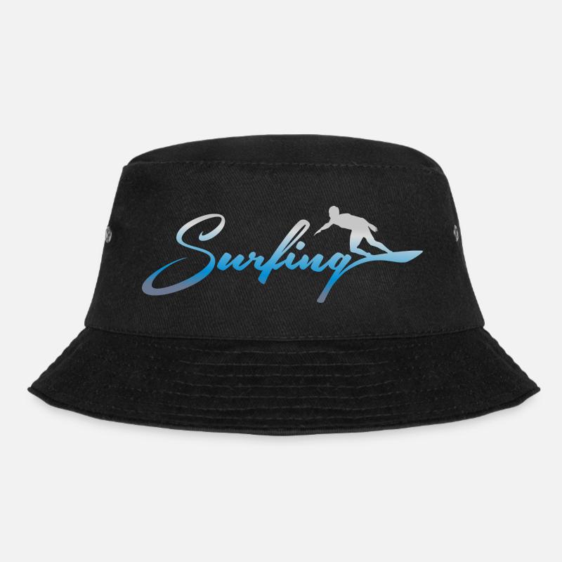 SURFING, SURFING - Bucket Hat - black