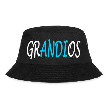 Grandios-Andi -Andreas-Namenstag-Geschenk Version3 - Bucket Hat - Schwarz - Vorne - Lela (165cm)
