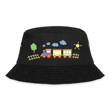 Zug Mit Waggons - Bucket Hat - Schwarz - Vorne - Lela (165cm)
