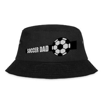Sport Design Soccer Dad - Bucket Hat - Schwarz - Vorne - Lela (165cm)