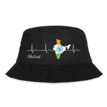 Bharat Heartbeat J’aime le drapeau de l’Inde - Bob - noir - Devant - Lela (165cm)