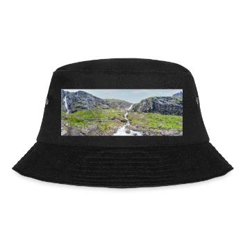 Trollstigen, Tverelva Landschaft Stigfossen Norwegen - Bucket Hat - Schwarz - Vorne - Lela (165cm)