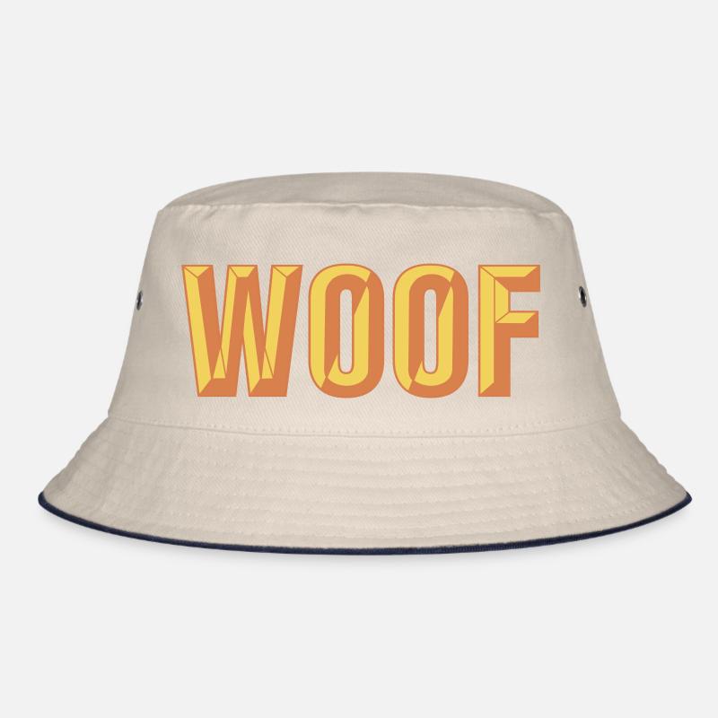 Conception de texte biseauté Woof Bob