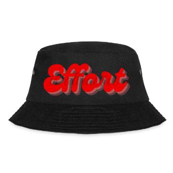 The effort is attractive quote - Bucket Hat - black - Front - Lela (165cm)