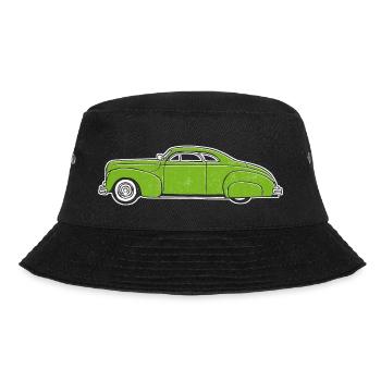 Hot Rod Custom Car vert, design par Mondwinkel - Bob - noir - Devant - Lela (165cm)