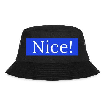 Nice! - Bucket Hat - Schwarz - Vorne - Lela (165cm)