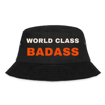 World Class Badass Tee - Bucket Hat - black - Front - Lela (165cm)