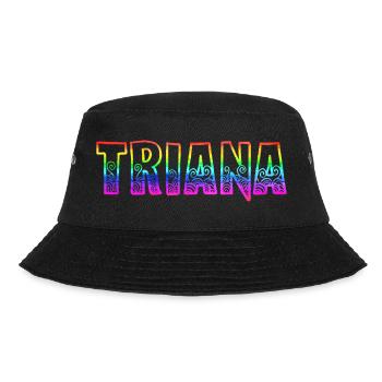 triana rs regenbogen - Bucket Hat - Schwarz - Vorne - Lela (165cm)