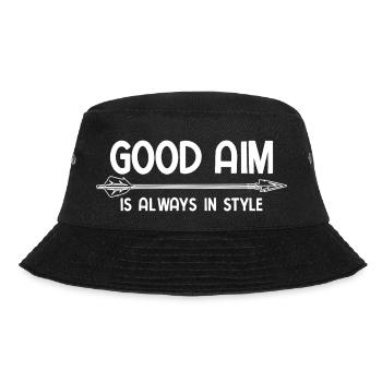 Bogenschießen Archery - Bucket Hat - Schwarz - Vorne - Lela (165cm)