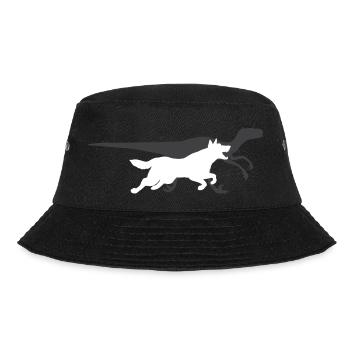 Malinois Belgischer Schäferhund Mechelaar Hund - Bucket Hat - Schwarz - Vorne - Lela (165cm)
