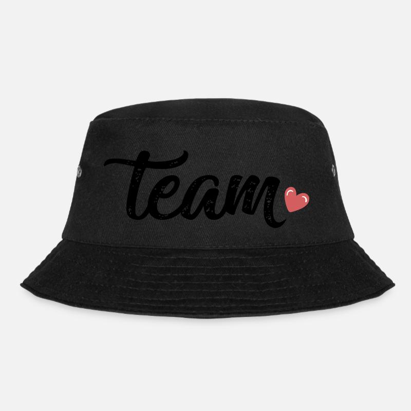 team herz - Bucket Hat - Schwarz