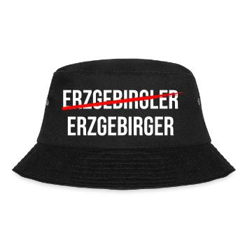 Ein Echter Erzgebirger - Bucket Hat - Schwarz - Vorne - Lela (165cm)
