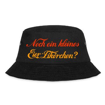 Noch ein Eierlikörchen - Bucket Hat - Schwarz - Vorne - Lela (165cm)