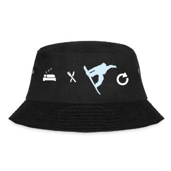 Snowboard Spruch für Snowboarder - Bucket Hat - Schwarz - Vorne - Lela (165cm)