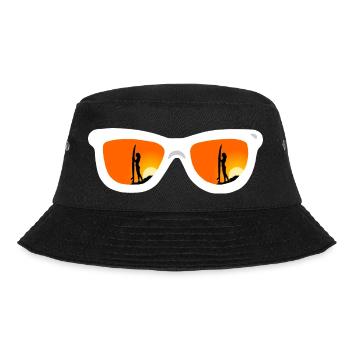 Sunglasses, Surfergirl, Sunset - Bucket Hat - Schwarz - Vorne - Lela (165cm)