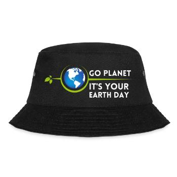 Go Planet It's Your Earth Day Rainbow - Bucket Hat - Schwarz - Vorne - Lela (165cm)