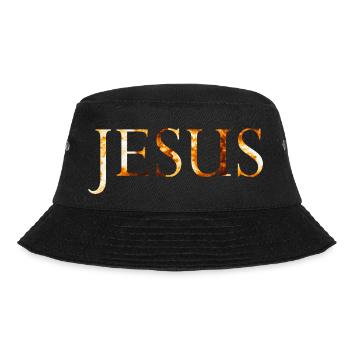 Jesus Feuerball - Bucket Hat - Schwarz - Vorne - Lela (165cm)