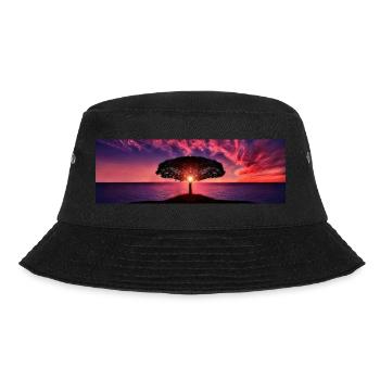 Sonnenuntergang - Bucket Hat - Schwarz - Vorne - Lela (165cm)