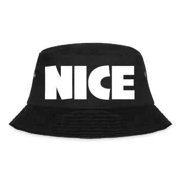 NICE WHITE - Bucket Hat - black - Front - Lela (165cm)