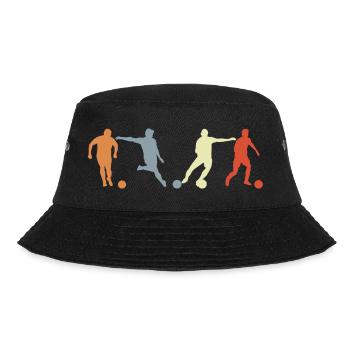 Soccer Player Drawing - Bucket Hat - black - Front - Lela (165cm)