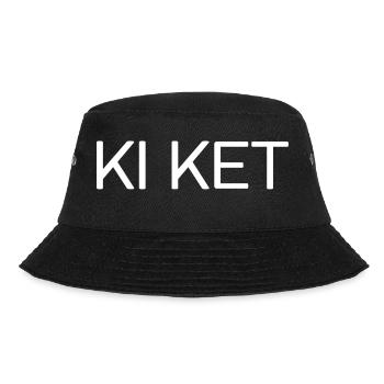 Ki ket des Dialekts - Bucket Hat - Schwarz - Vorne - Lela (165cm)