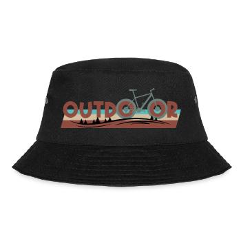 Mountainbike OUTDOOR - Bucket Hat - Schwarz - Vorne - Lela (165cm)