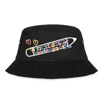 First Day of Kindergarden - Bucket Hat - black - Front - Lela (165cm)