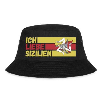 Sizilianer Sizilianisch Sizilien - Bucket Hat - Schwarz - Vorne - Lela (165cm)