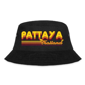 Pattaya - Leben am Meer sommerliches Design - Bucket Hat - Schwarz - Vorne - Lela (165cm)